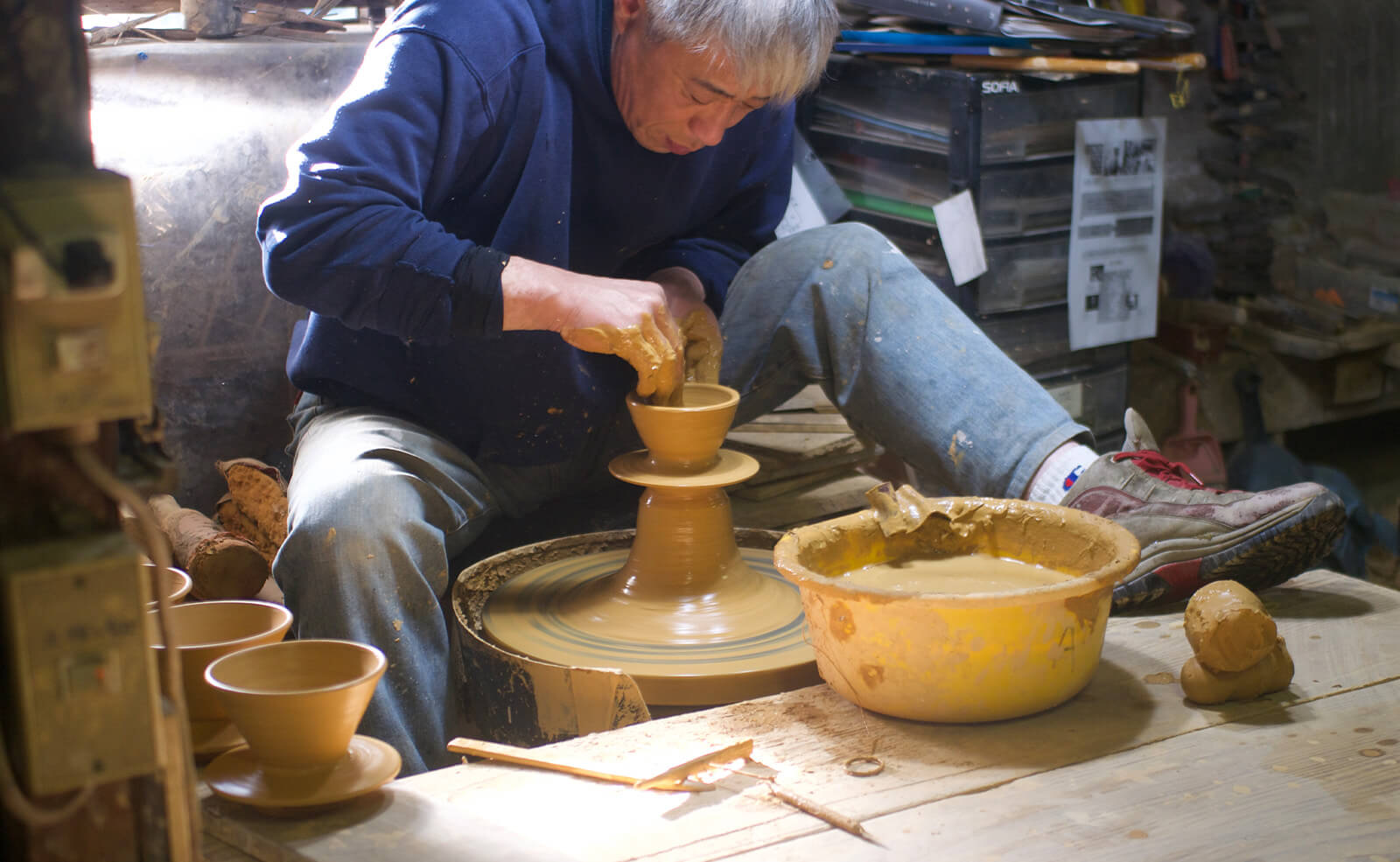 小石原焼 辰巳窯 長沼武久 陶芸家