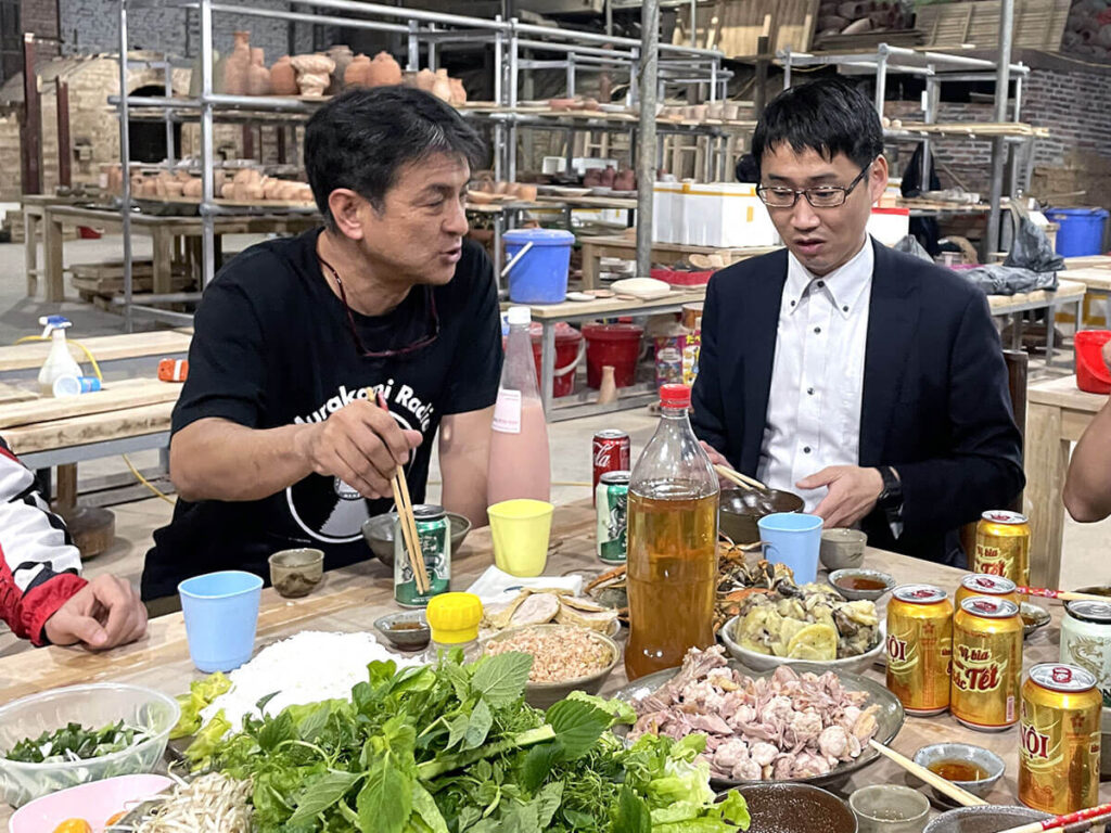 福岡県朝倉郡・東峰村の副村長がプロジェクトを訪問