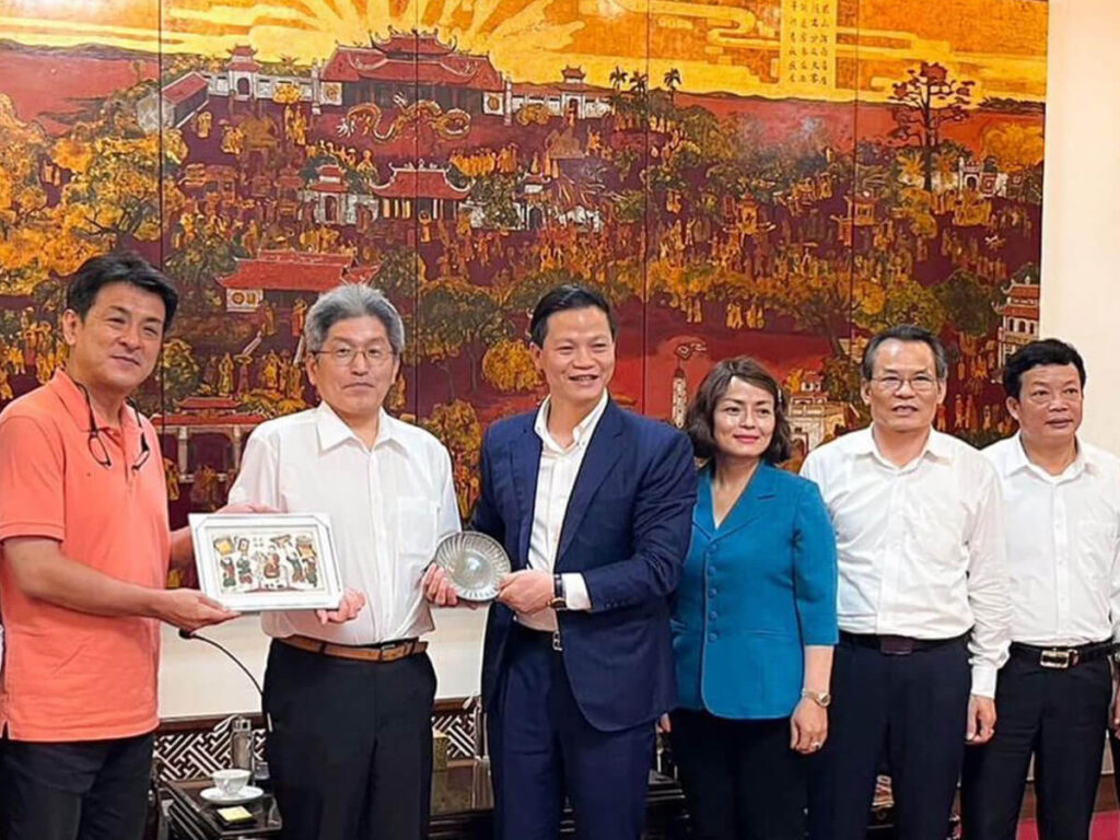 福岡県朝倉郡・東峰村の村長がプロジェクトを訪問