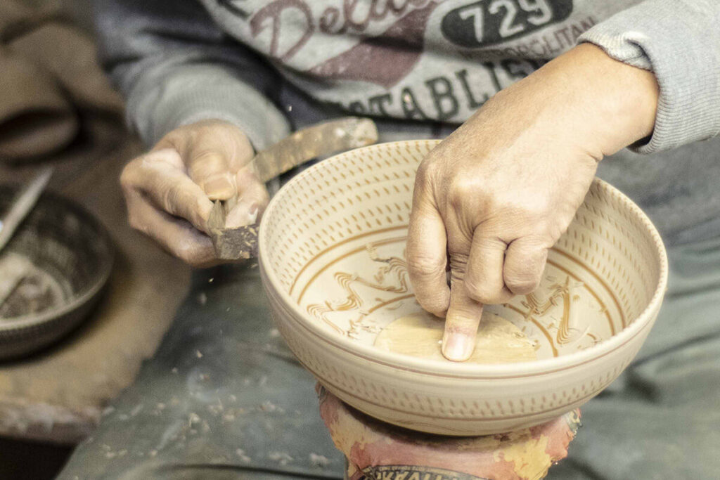 小石原焼 飛び鉋